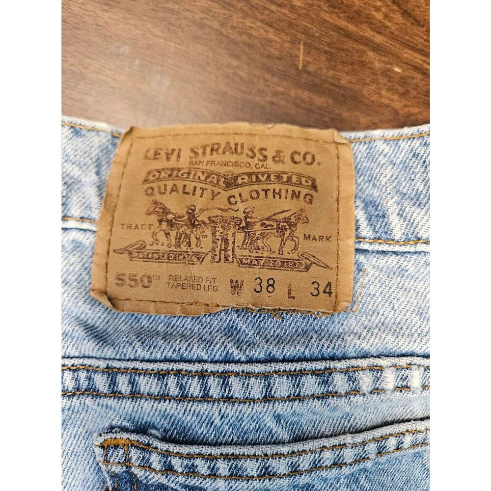 LEVIS 550's Tapered Leg VINTAGE 90'S Mens Jeans Size 38 x 34 - Picture 5 of 5